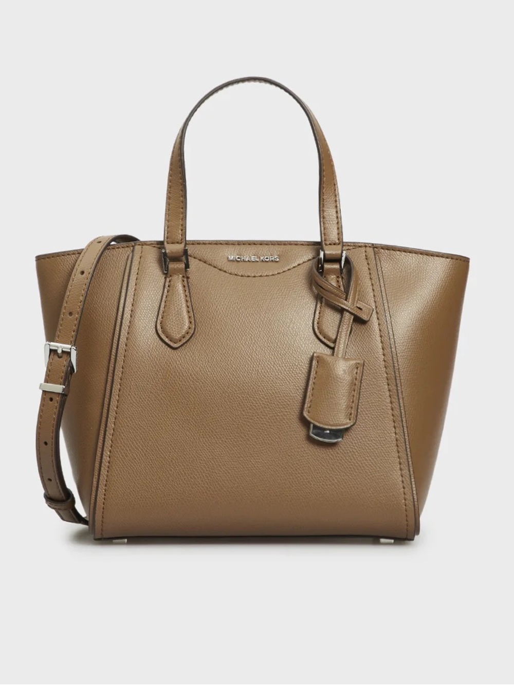 Michael Kors Taryn Small Leather Convertible Crossbody Bag in Brown